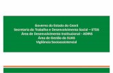 Governo do Estado do Ceará Secretaria do Trabalho e ... · Pessoas em Situação de Rua Violência Sexual ... Criança(580) Adolescente(207) Jovem(6) ... Distribuição por ciclo