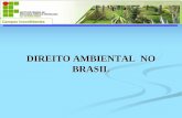 DIREITO AMBIENTAL NO BRASIL - intranet.ifs.ifsuldeminas.edu.breder.clementino/GESTÃO... · § 4º - A Floresta Amazônica brasileira, a Mata Atlântica, a Serra do Mar, o Pantanal
