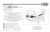 DB 260 - Fiori Group – Take control of your Concrete · DB 260 Stage III B FIORI GROUP S.p.A. Via per Ferrara, 7 41034 FINALE EMILIA (Modena Italia) ... BETONEIRA AUTOPROPULSORA