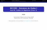 BCC202 - Estrutura de Dados I - Aula 04: Análise de ...parte_1).pdf · BCC202 - Estrutura de Dados I Aula 04: Análise de Algoritmos (Parte 1) (2) Introdução Análise de Algoritmos