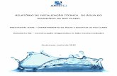 RELATÓRIO DE FISCALIZAÇÃO TÉCNICA DE ÁGUA DO … · relatÓrio de fiscalizaÇÃo tÉcnica de Água do municÍpio de rio claro prestador: daae – departamento de Água e esgotos