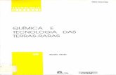 QUíMICA E TECNOLOGIA DAS TERRAS-RARASmineralis.cetem.gov.br/bitstream/cetem/133/1/stm-66.pdf · 3.1 - Estado Trivalente ... 3.5 - Redução 3.6 - Radioatividade Natural 3.7 - Magnetismo
