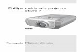Philips multimedia projector bSure 1 · Limpeza da caixa 25 Limpeza da lente 25 Limpeza do filtro de pó 25 Lâmpada 26 ... – Fica intermitente em caso de erro na ventoinha. ...