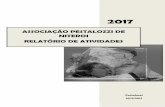 RELATÓRIO DE ATIVIDADES ASSOCIAÇÃO PESTALOZZI DE …pestalozzi.org.br/documentos/relatorio-2017.pdf · fonoaudiologia, terapia ocupacional, massoterapia, acupuntura e serviço