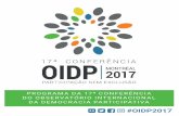 FINAL portugais optimise programme-oidpoidp2017mtl.com/sites/oidp2017mtl.com/files/pdf/oidp2017-PT.pdf · Transporte público A rede da Sociedade de Transporte de Montreal (STM),