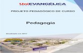Pedagogia - unievangelica.edu.br Pedagogia.pdf · nacionais e abrindo possibilidades para a internacionalização da cidadania. Por outro lado, passa-se a exigir que esse cidadão