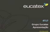 4T17 - ri.eucatex.com.brri.eucatex.com.br/wp-content/uploads/sites/61/2018/05/Eucatex... · localizadas em Salto e Botucatu, Estado de São Paulo. O fornecimento de madeira para essa