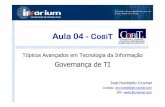 Governança de TI - lncc.brrogerio/GTI/Aula-04 - Cobit/Aula04-Cobit.pdf · Introdução Aula 04 Aula 04 --CCoo BBiiTT Tópicos Avançados em Tecnologia da Informação Governança