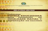 RELATÓRIO SÍNTESE - seppir.gov.br · Ministérios da Educação do Brasil e de Moçambique, a Embaixada brasileira em Moçambique e a Secretaria de Estado da Educação de Minas