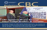 Boletim - CBC · A impressão deste Boletim é feita pela Editora Atheneu sem custo para o CBC, fruto dos longos anos de parceria e ... informações iniciais sobre a abertura ...
