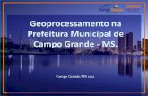 Geoprocessamento na Prefeitura Municipal de Campo Grande - … · Plano Diretor: 1º - O plano diretor, aprovado pela Câmara Municipal, obrigatório para cidades com mais de vinte