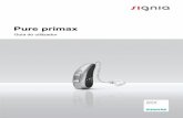 Pure primax - signia-pro.dk · Poderá ajudar introduzir o aparelho auditivo direito com a mão direita e o aparelho auditivo esquerdo com a mão esquerda. Se tiver dificuldades em