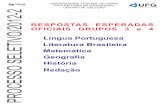 RESPOSTAS ESPERADAS OFICIAIS GRUPOS 3 e 4 IV ET Literatura … · 2012-06-19 · -2 História Língua Portuguesa Literatura Brasileira Matemática ... z = 1,75×11 = 19,25 ... As