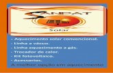 Instagram: Sanpat Solar - irp-cdn.multiscreensite.com · A Sanpat Solar é uma empresa especializada em instalações e equipamentos de aquecimento de água através da energia solar,
