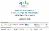 Gestão Documental e Governança da Informação - O Debate ... Guimaraes_Gestão... · –Elaboração de relatório de avaliação acumulada –Digitalização de documentos –Organização