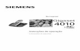 Gigaset 4010 - aycom.com.br · Parabéns pela compra de seu telefone sem fio Gigaset 4010 da Siemens! A fre- ... • 1 manual do usuário • 1 Guia de Inicialização Rápida Instalação
