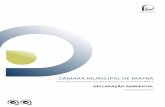 CÂMARA MUNICIPAL DE MAFRA - Agência Portuguesa do …siaia.apambiente.pt/AAEstrategica/DA_AAE61.pdf · foram integradas no plano e sobre as medidas de controlo ... conta os objectivos