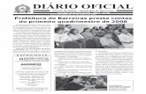 Prefeitura de Barreiras presta contas do primeiro ... · Oferecimento de alimentação escolar com qualidade e ... Projeto PÉ DE JABUTICABA – Em parceria com o ... distribuídas