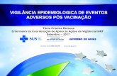 VIGILÂNCIA EPIDEMIOLOGICA DE EVENTOS ADVERSOS … · credibilidade, por parte da população e dos profissionais de saúde, nos programas de imunização. ... • Sistema de Informação
