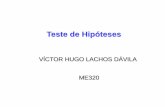 Teste de Hipóteses - ime.unicamp.brhlachos/Inferencia_HipoME320.pdf · admitidos uma nota média 115 (teste vocacional). Para testar a hipóteses de que a média de uma nova turma