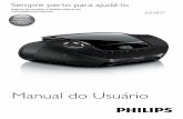 Manual do Usuário - download.p4c.philips.com · USB como fonte. 3 Pressione - ALBUM + para selecionar uma pasta. 4 Pressione / para selecionar um arquivo e pressione para iniciar