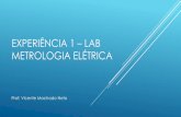 Experiência 1 – Lab Metrologia Elétrica · No caso de grandezas alternadas senoidais, ... (e só para) sinais senoidais. ... apresenta dois valores de corrente eficaz: o primeiro
