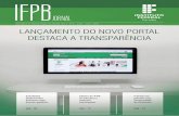 Informativo do Instituto Federal da Paraíba - IFPB · de cada Lei, além de um quiz per-sonalizado no qual as questões são enviadas por correspondências pelo Mendel. A equipe,