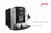 IMPRESSA F50 / F5 / F505 - extracaodecafes.comextracaodecafes.com/sistema/arquivos/informacoes/20/manual_f50.pdf · Suave para a máquina de café.» 5.1 Colocar o filtro Abra o suporte