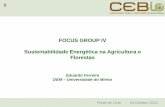 FOCUS GROUP IV Sustentabilidade Energética na Agricultura ... · 6 Repartição da contribuição da Bioenergia - EU27 Fonte: AEBIOM, baseado nos PNAER Contribuição total da bioenergia