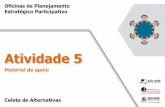 Atividade 5 · 2017-12-01 · Atividade 5 Matriz de Análise Estratégica Pontos FORTES ... Disponibilidade de áreas com custos da terra mais baixos que Florianópolis ... Baixo