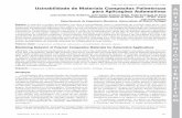 Usinabilidade de Materiais Compósitos Poliméricos …©rrez, J. C. H. et al. - Usinabilidade de materiais compósitos poliméricos para aplicações automotivas 712 Polímeros, vol.