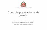 Controle populacional de javalis - Feliciano Filho - …felicianofilho.com.br/wp-content/uploads/2017/12/SERGIO...Javali como jardineiro da natureza? Se em baixa densidade - desempenha