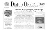 DIÁRIO OFICIAL - ioepa.com.br · Norma dispõe sobre transporte e comercialização de pescado A Agência Estadual de Defesa Agropecuária do Estado do Pará (Adepará) publica a