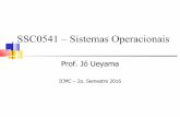 SSC0541 – Sistemas Operacionaiswiki.icmc.usp.br/images/b/b7/SilaboSSC0541Jo.pdf · Fundamentos de Sistemas Operacionais Programação Concorrente e Paralela. Aula de Hoje Apresentação
