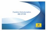 Fundos Estruturados BB DTVM - cef.fgv.br · FIDC - Agentes Administrador – Responsável pela representação legal e gestão do patrimônio do FIDC Gestor – Próprio Administrador