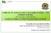 COMISSÃO DE AGRICULTURA E REFORMA AGRÁRIA – CRA … · 3. Evento climático (falta de chuvas) na safra 2010/2011; 4. Maiores preços do açúcar desde 2009; 5. Aumento da demanda