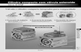 Cilindro compacto com válvula solenoidehidroair.com.br/pdf/E3-P1677-1690-CVQ.pdf · Padrão (rosca fêmea dianteira) Com saliência na extremidade traseira Rosca macho na haste Opção