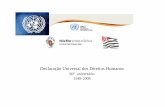 Declaração Universal dos Direitos Humanos - LEVS Encontro/arruda.pdf · • Ponte que jamais se toca • Os valores de respeito às dignidade da ... Ciganos • 400.000 nômades