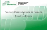 Fundo de Desenvolvimento do Nordeste Incentivos Fiscaissudene.gov.br/conteudo/download/apresentacao-modelo.pdf · • Produção, refino ou distribuição de petróleo e seus derivados