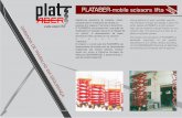 PLATABER-mobile scissors lifts NEW · GARANTIA DE TRABALHO EM SEGURANÇA PLATABER-mobile scissors lifts NEW Plataforma elevatória de trabalho, móvel, utilizada para o transporte