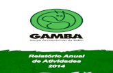 Relatório Anual de Atividades 2014 - gamba.org.br³rio-Anual-do... · acabou prevalecendo a sigla Gambá, fazendo lembrar aquele bichinho, aparentemente inofensivo que, ao ser provocado,