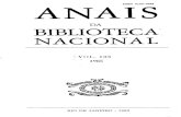 ANAIS ISSN 0100-1922 - :::[ BIBLIOTECA NACIONALmemoria.bn.br/pdf/402630/per402630_1985_00105.pdf · ANAIS DA BIBLIOTECA NACIONAL VOL. 105 1985 SUMÁRIO Arquivo Lima Barreto, Darcy