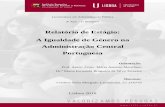 A Igualdade de Género na Administração Central Portuguesa · Seminário de Investigação Página ii Resumo A Igualdade de Género na Administração Central Portuguesa, junho