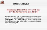 ONCOLOGIA - saude.sp.gov.brsaude.sp.gov.br/resources/ses/perfil/gestor/homepage/auditoria/... · Identificar o objetivo mínimo da constituição de Complexo ... hematologia oncológica