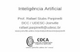 Prof. Rafael Stubs Parpinelli DCC / UDESC-Joinville rafael ... · Busca Heurística •Estratégias de Busca Heurística –utilizam conhecimento específico do problema na escolha