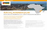 INVESTIMENTO ESTRANGEIRO - montepio.pt · Modernização e introdução de novas tecnologias e; - Formação profissional de trabalhadores moçambicanos quando se trate de formação