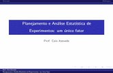 Planejamento e Análise Estatística de Experimentos: um ...cnaber/aula_Intro_PAE_UF.pdf · Motiva˘c~ao Modelagem Planejamento e An alise Estat stica de Experimentos: um unico fator