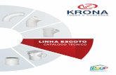LINHA ESGOTO - krona.com.br · A NBR 8160 orienta que o fecho hídrico deve ter, no mínimo 5cm de altura e a saída do desconector deve ter diâmetro igual ou superior ao ramal de