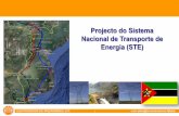 Projecto do Sistema Nacional de Transporte de Energia (STE) · no vale do Zambeze é necessário a construção de um Espinha Dorsal de transporte de energia Deve ser concebida para