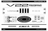 MANUAL V22 BORNES - Studio R / Nashville - AudioDireto · garantindo uma boa fonte de ar para o ventilador interno do seu amplificador. 2.3 Precauções de operação. Certifique-se